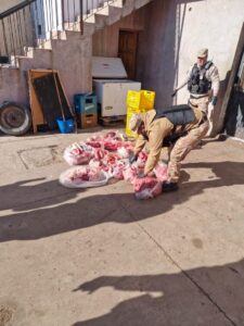 En un nuevo operativo, la Policía incautó más de 63 kilos de carne en mal estado