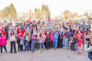 San Martín festejó el Día del Niño con vuelos, juegos y chocolate