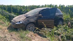 Rivadavia: delincuente robó un auto, chocó y fue detenido