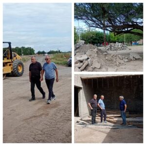 Rufeil supervisó el avance de obras en distintos sectores de San Martín