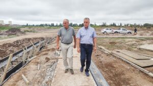 Rufeil recorrió obras en ejecución en la Ciudad y en Buen Orden