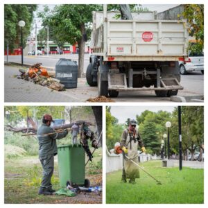 San Martín realizó un operativo para ordenar el uso del espacio público en el parque Sarmiento
