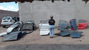 Desbaratan un desarmadero con vehículos robados y recuperan gran cantidad de autopartes