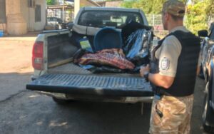San Martín: la Policía Rural secuestró 40 kilos de carne trasladada sin documentación