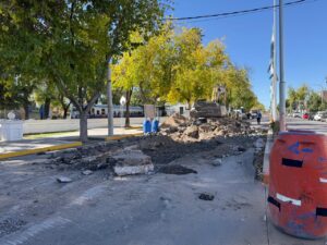 San Martín: avanza la reconstrucción del pavimento en avenida Alem