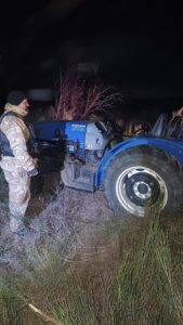 La Policía recuperó un tractor robado en Tres Porteñas