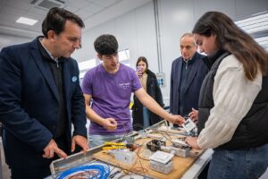 Rufeil y García Zalazar visitaron la Escuela de Oficios Manuel Belgrano