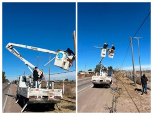 San Martín ejecuta obras de infraestructura eléctrica en el carril San Pedro