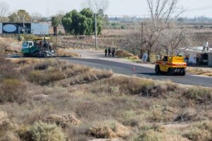 San Martín intervino los laterales de la Ruta 7 para agilizar el tránsito y reforzar la seguridad