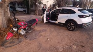 Un motociclista resultó herido tras un choque en San Martín
