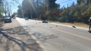 Un motociclista herido tras un choque en Junín