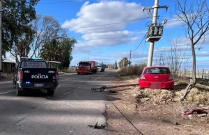 Fatal accidente en Chapanay: un motociclista de 19 años perdió la vida