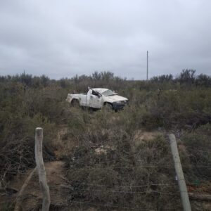 Volcó una camioneta